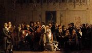 Louis Leopold  Boilly Meeting of Artists in Isabey-s Studio oil on canvas